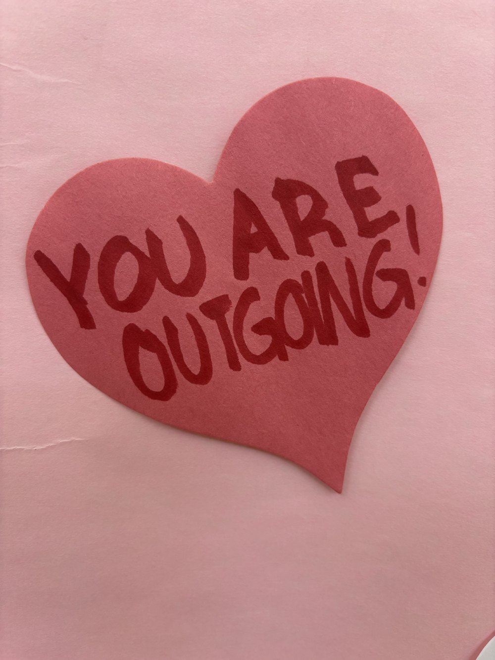 Students and staff left heart shaped messages on a poster in the rotunda for Valentine's Day. 