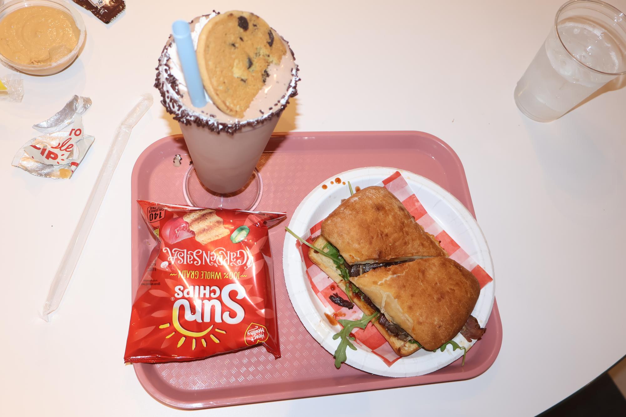 The brisket sandwich dish at Ms. Rabbit's Diner.