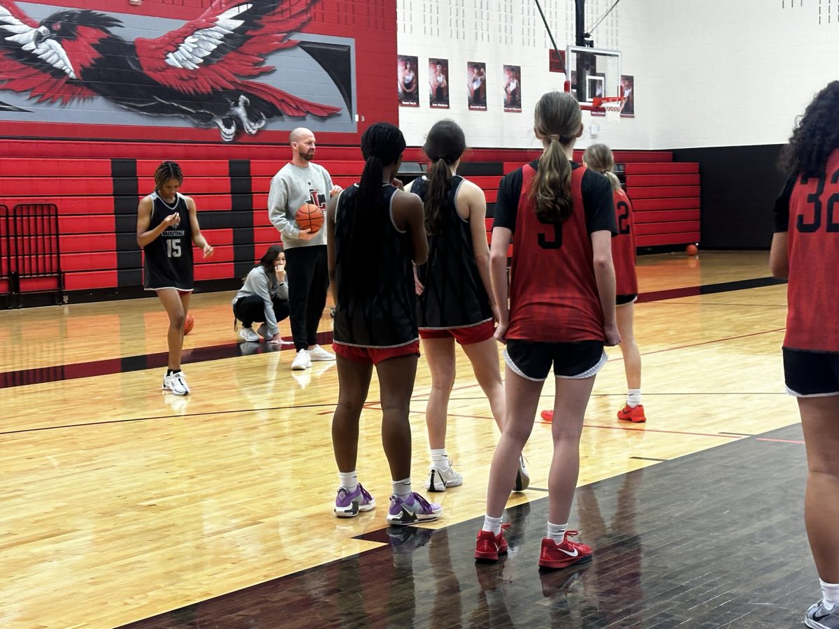 The girls basketball team (5-11) faced Lebanon Trail (3-13) at The Nest Tuesday, winning 40-19.