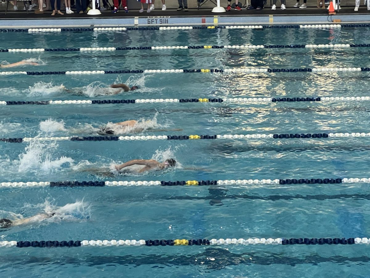 19 members of the Redhawks swim and dive team competed in the  Region III meet at the Bruce Eubanks Natatorium Thursday through Saturday, going up against teams from seven other Frisco ISD high schools. The girls and boys teams took fourth and seventh place in their respective divisions, and twelve athletes are advancing to the state meet.