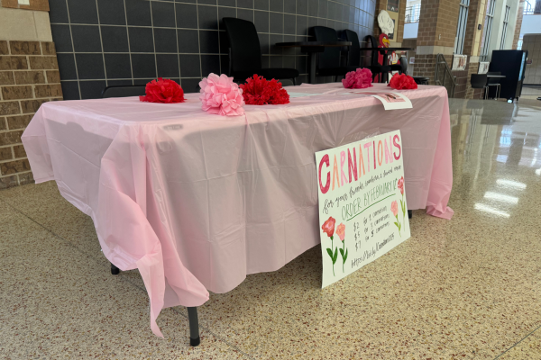 Key Club supports Breast Cancer as students can now purchase carnations to give to other students on cancer fundraising for the cause.