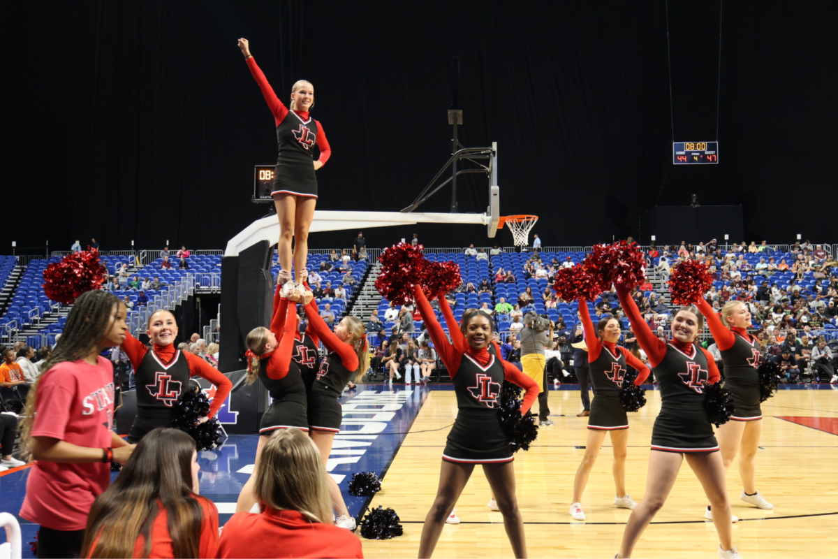 As the year comes to close the Redhawks cheer team is already preparing for next year. 