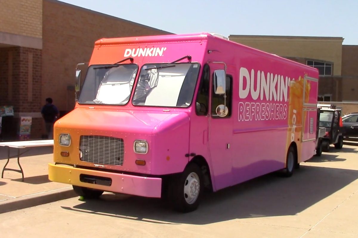 The Dunkin' Donuts truck that visited campus earlier in Sept. to reward students who earned Hawk Points is one of many activities organized and sponsored by the PTSA.