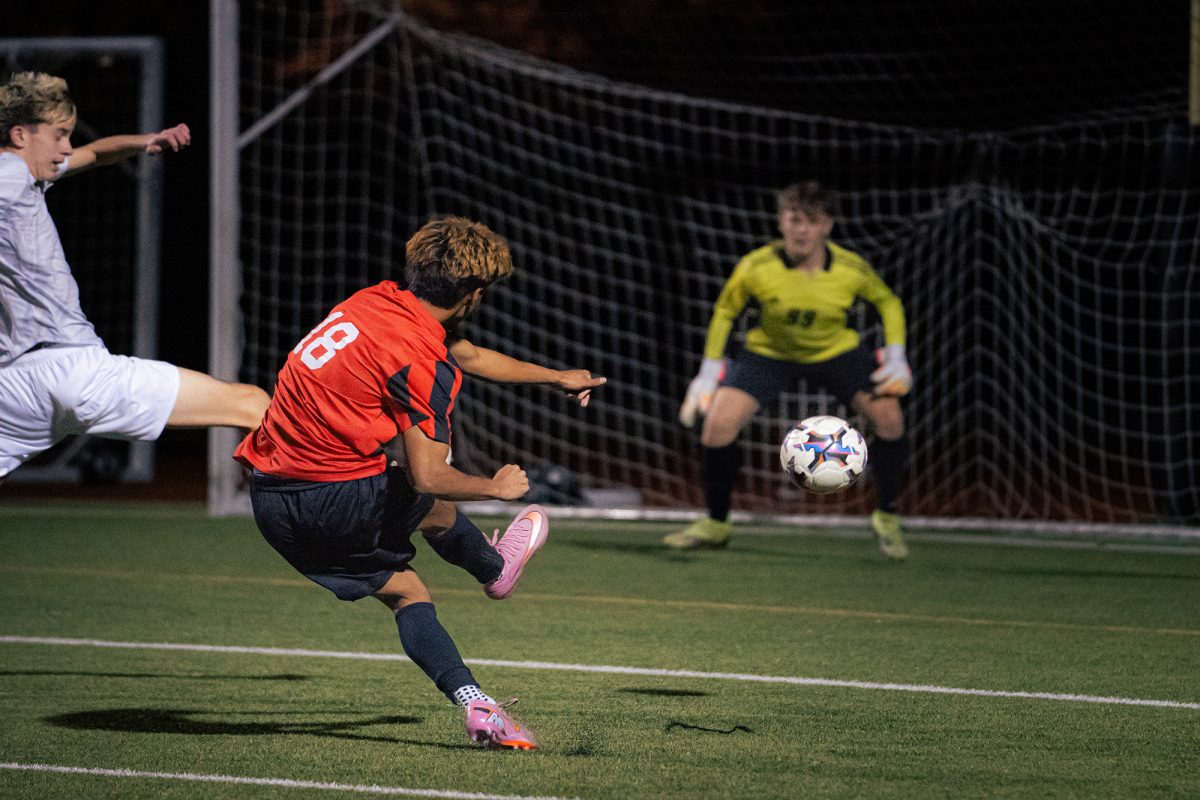 Split results were the name of the game for soccer against Lebanon Trail Tuesday. The boys (6-1-2, #19 in state) won 2-0 on the road to sweep the “Donkey Derby”, and the girls (1-6-2) fell to the Blazers 1-0 at The Nest. 
