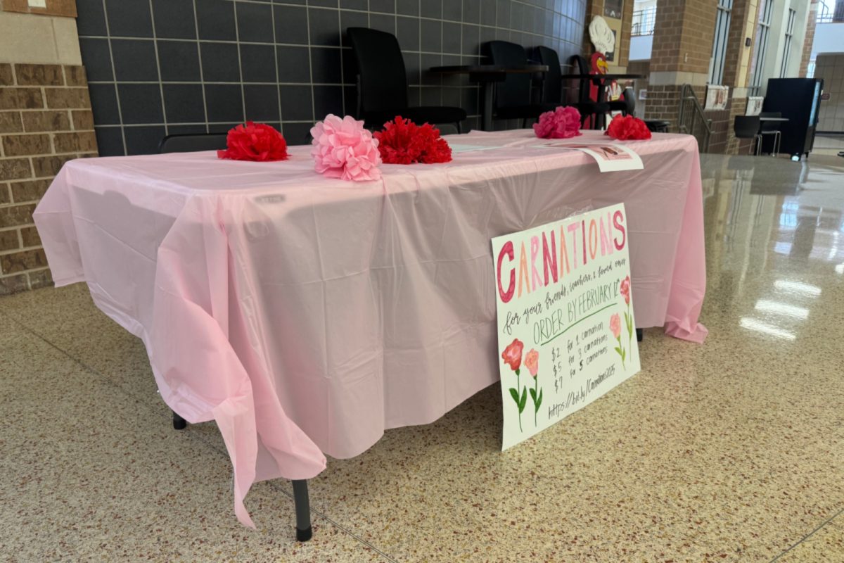 Students who purchased carnations from Key Club will receive their delivery on Thursday. 