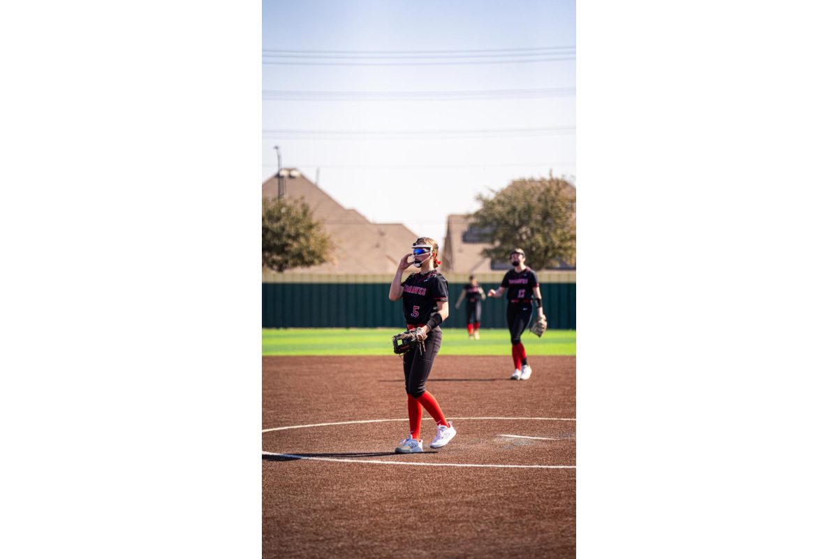 Freshman pitcher Beckley Baumgart (5) 