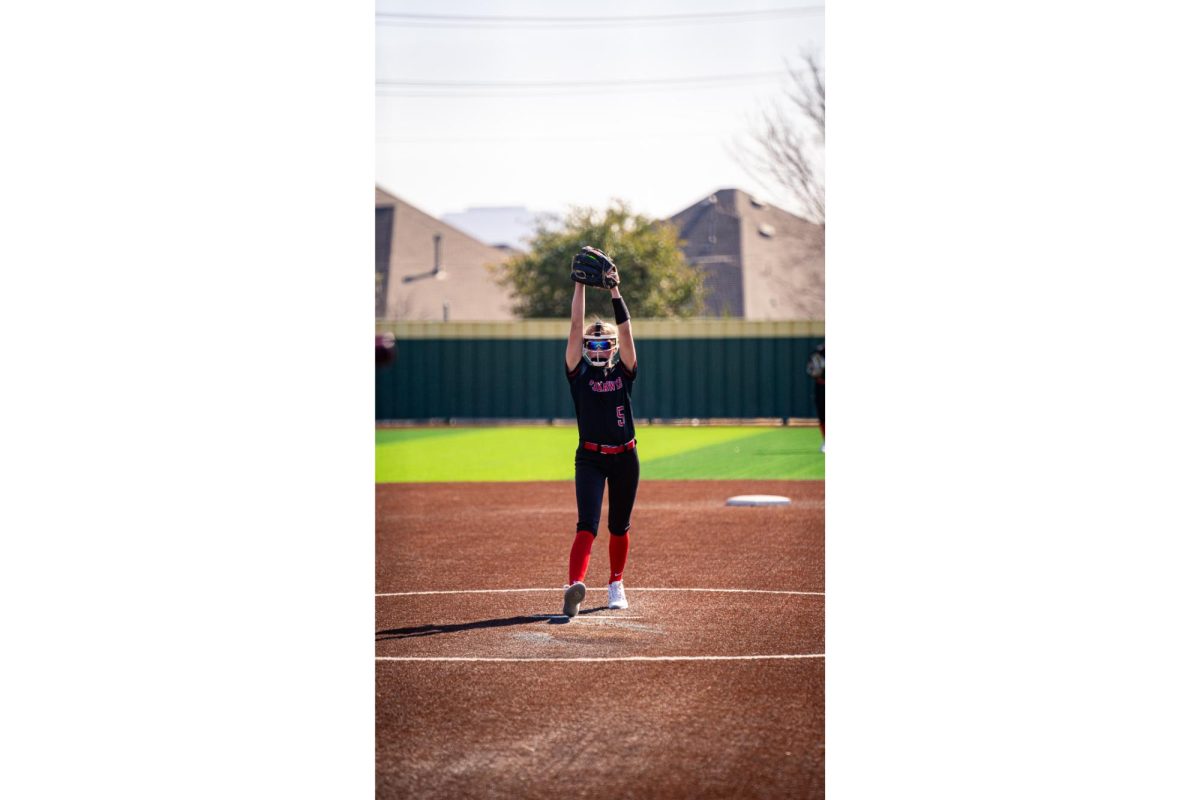Freshman pitcher Beckley Baumgart (5) 