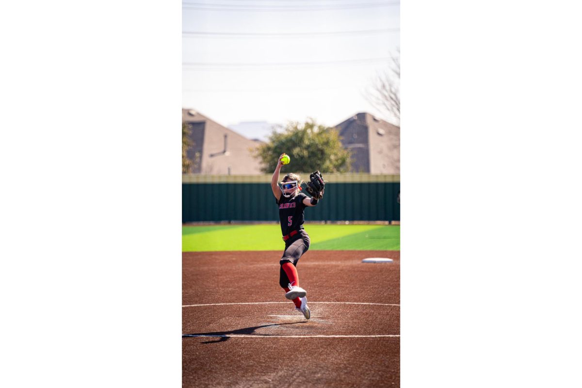 Freshman pitcher Beckley Baumgart (5) 
