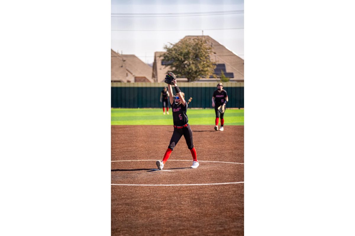 Freshman pitcher Beckley Baumgart (5) 