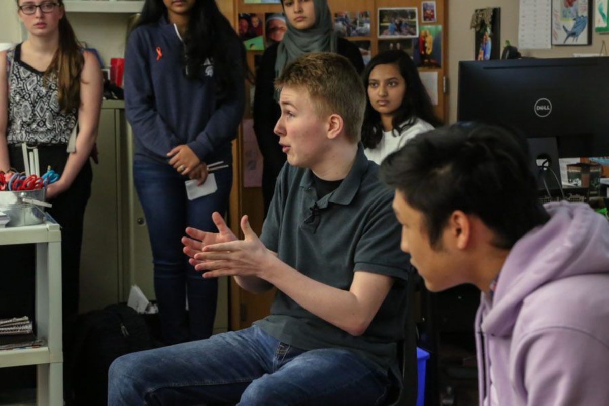Students at the school are completing a three-day debate team tryout process that began Monday and ends Wednesday, where captains and coach Michelle Porter evaluate participants through Lincoln–Douglas debate and current events speeches to select next year’s team.