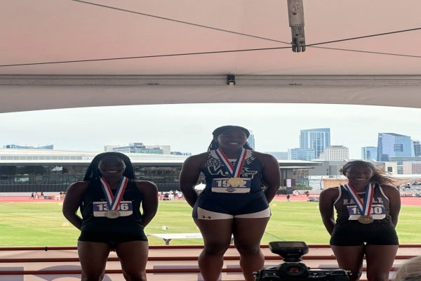 This season might have been senior Jade-Ashley Burrowes’ first time competing at the state level in triple jump, but you wouldn’t know that by looking at her results. Burrowes placed second in her event at the track and field state meet hosted by the University of Texas over the weekend.