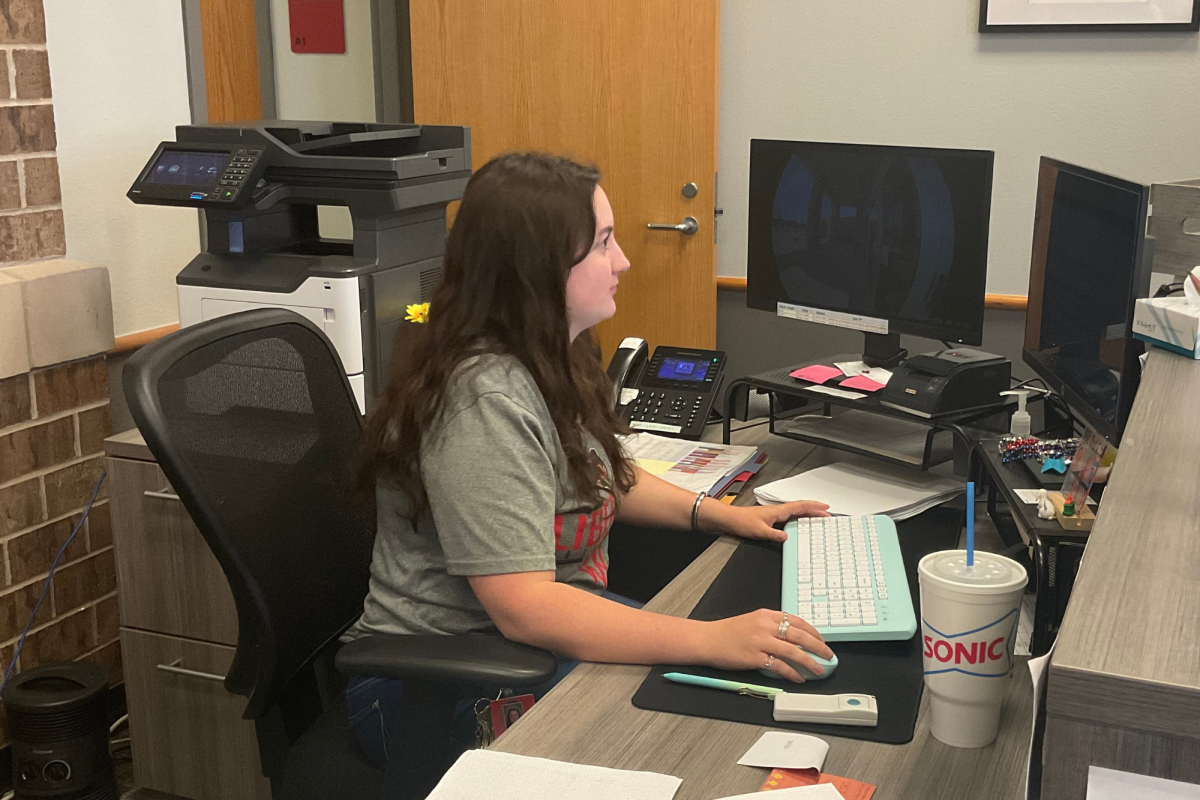 Attendance clerk Keely Land plays a key behind-the-scenes role in managing records, supporting school operations, and maintaining a welcoming front office environment.